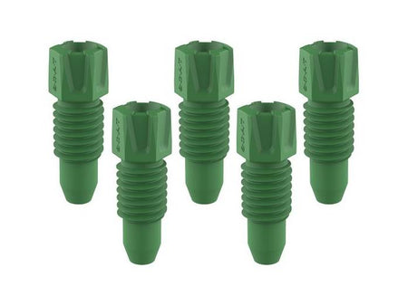 S.C.A.T PFA Fitting, 1.6 mm OD, Green, Pack of 3 - MSE Supplies LLC