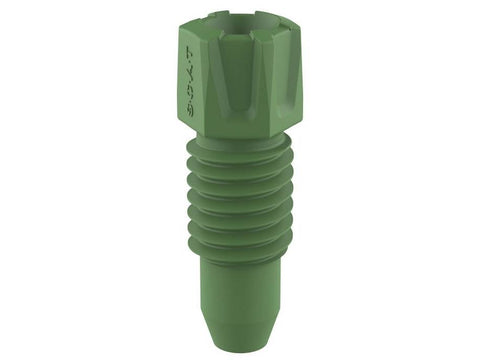S.C.A.T PFA Fitting, 1.6 mm OD, Green, Pack of 3 - MSE Supplies LLC
