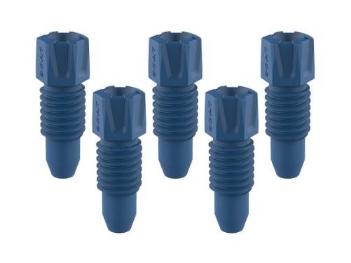 S.C.A.T PFA Fitting, 3.2 mm OD, Blue, Pack of 3 - MSE Supplies LLC