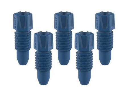 S.C.A.T PFA Fitting, 3.2 mm OD, Blue, Pack of 3 - MSE Supplies LLC
