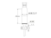 MSE PRO Strengthened Port, with Sand Plate Chromatography Column, φ46mm, Effective Length 305mm, Gate Aperture: 2mm, 19/22 - MSE Supplies LLC