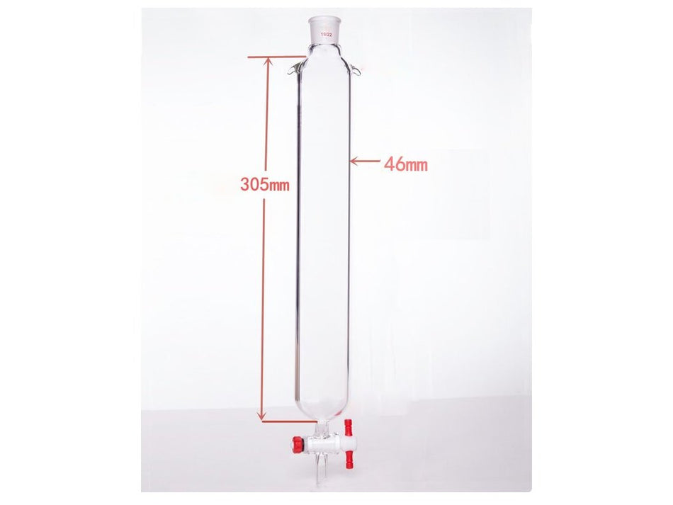MSE PRO Plus Ears Chromatography Column, φ46mm, Effective Length 305mm, Gate Aperture: 2mm, 19/22 - MSE Supplies LLC