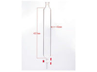 MSE PRO Chromatography Column, φ46mm, Effective Length 457mm, Aperture of the Gate: 2mm, 19/22 - MSE Supplies LLC