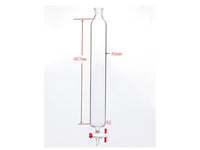 MSE PRO Sand Plate Chromatography Column, φ46mm, Effective Length 457mm, Gate Aperture: 2mm, 19/22 - MSE Supplies LLC