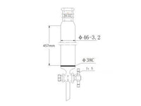 MSE PRO Strengthened Port, with Sand Plate Chromatography Column, φ46mm, Effective Length 457mm, Gate Aperture: 2mm, 19/22 - MSE Supplies LLC