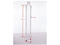 MSE PRO Sand Plate Chromatography Column with Ears, φ46mm, Effective Length 457mm, Gate Aperture: 2mm, 19/22 - MSE Supplies LLC