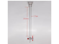 MSE PRO Ball Grinding Mouth Chromatography Column, φ17mm, Effective Length: 203mm, 2mm Aperture, 35/20 - MSE Supplies LLC