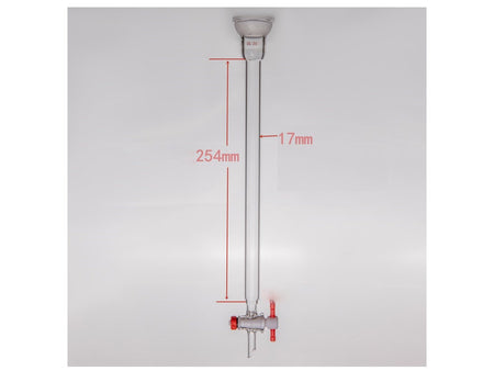 MSE PRO Ball Grinding Mouth Chromatography Column, φ17mm, Effective Length: 254mm, 2mm Aperture, 35/20 - MSE Supplies LLC