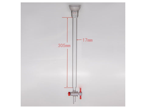 MSE PRO Ball Grinding Mouth Chromatography Column, φ17mm, Effective Length: 305mm, 2mm Aperture, 35/20 - MSE Supplies LLC