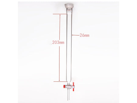 MSE PRO Ball Grinding Mouth Chromatography Column, φ26mm, Effective Length: 203mm, 2mm Aperture, 35/20 - MSE Supplies LLC