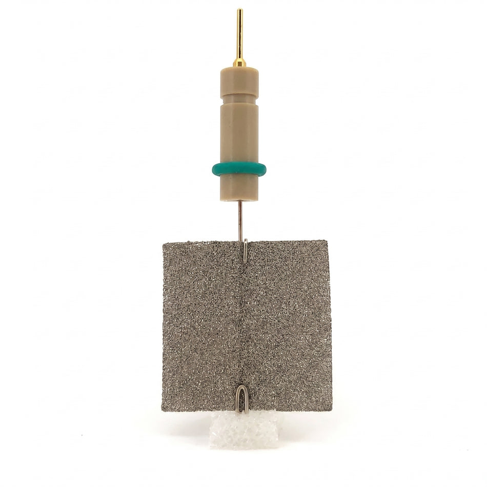 Rhodium Plated Counter Electrode Model 5 – Metal Foam AI image