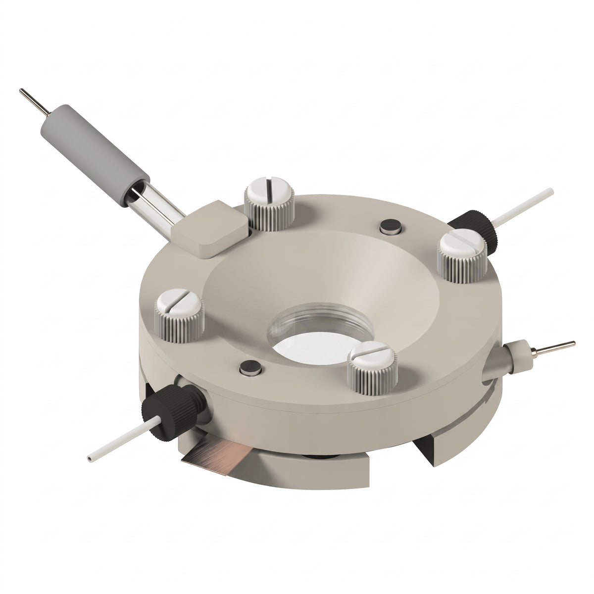 Raman Electrochemical Flow Cell, Active Area: 3.5 CM2, Volume: 4.5 ML AI image