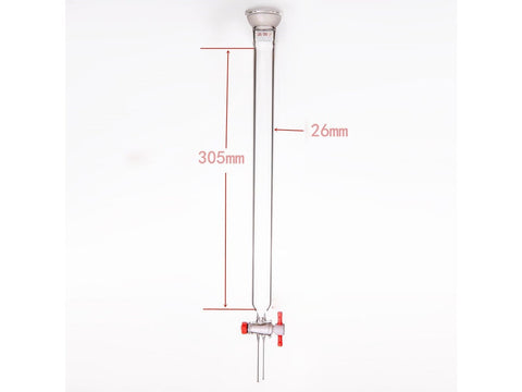 MSE PRO Ball Grinding Mouth Chromatography Column, φ26mm, Effective Length: 305mm, 2mm Aperture, 35/20 - MSE Supplies LLC