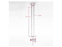 MSE PRO Grinding Mouth Chromatography Column with Sand Plate Ball, φ26mm, Effective Length: 457mm, 2mm Gate Aperture, 35/20 - MSE Supplies LLC
