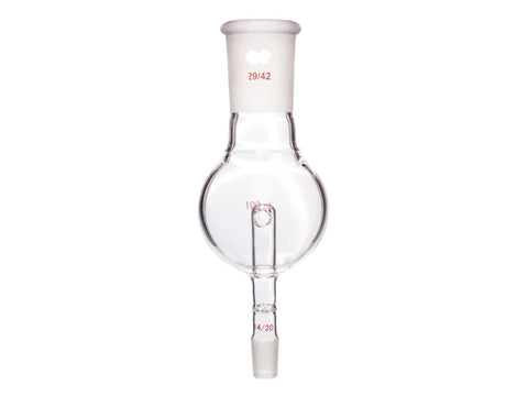 MSE PRO Splash-Proof Balls, Perforated Glass, Upper Mouth: 29/42, Lower Mouth: 14/20, 100mL - MSE Supplies LLC