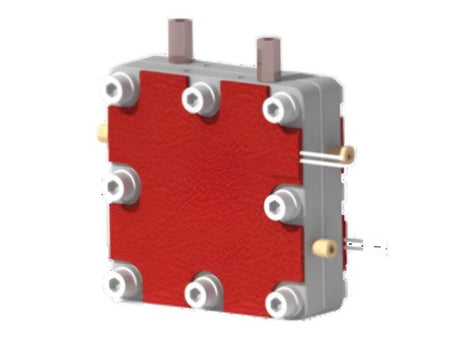 10cm² AEM Electrolyzer Hardware - Serpentine Flow Field, Ti + Ti End Plate, Electrochemical Products, MSE Supplies LLC, MSE Supplies