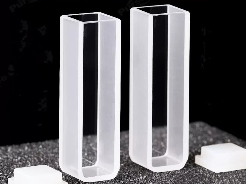 MSE PRO Spectrophotometer Quartz Cuvettes (Cells) with 10mm Path Length, Pack of 2, Bio Lab Consumables, MSE Supplies LLC, MSE Supplies