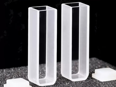 MSE PRO Spectrophotometer Quartz Cuvettes (Cells) with 10mm Path Length, Pack of 2, Bio Lab Consumables, MSE Supplies LLC, MSE Supplies