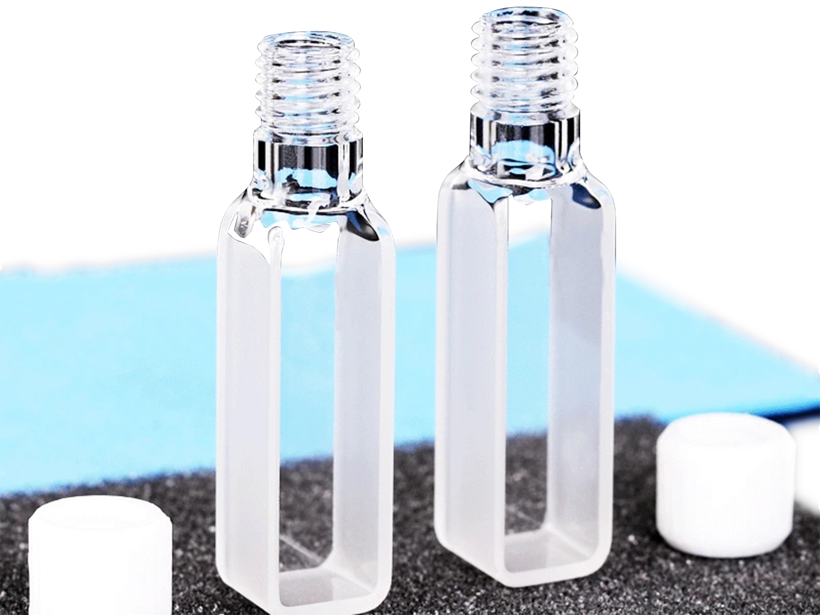 MSE PRO High-quality Spectrophotometer Quartz Cuvettes (Cells) with 10mm Path Length, Pack of 2, Bio Lab Consumables, MSE Supplies LLC, MSE Supplies