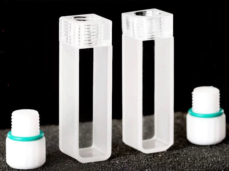 MSE PRO Spectrophotometer Quartz Cuvettes (Cells) with 10mm Path Length, Pack of 2, Bio Lab Consumables, MSE Supplies LLC, MSE Supplies