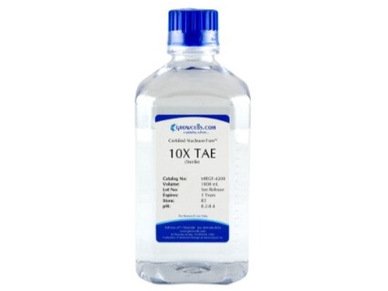 Growcells 10X TAE (Tris-Acetate EDTA) pH 8.3, Reagents, Growcells, MSE Supplies