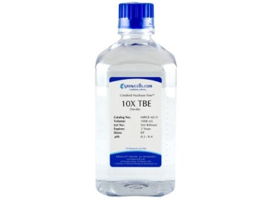 Growcells 10X TBE (Tris-Borate EDTA) pH 8.3, Reagents, Growcells, MSE Supplies