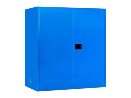 MSE PRO 110 Gallon 2-Door Corrosive Blue Storage Cabinet, Manual Close, Laboratory Supplies, MSE Supplies LLC, MSE Supplies