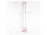 MSE PRO Grinding Mouth Chromatography Column with Sand Plate Ball, φ32mm, Effective Length: 203mm, 2mm Gate Aperture, 35/20