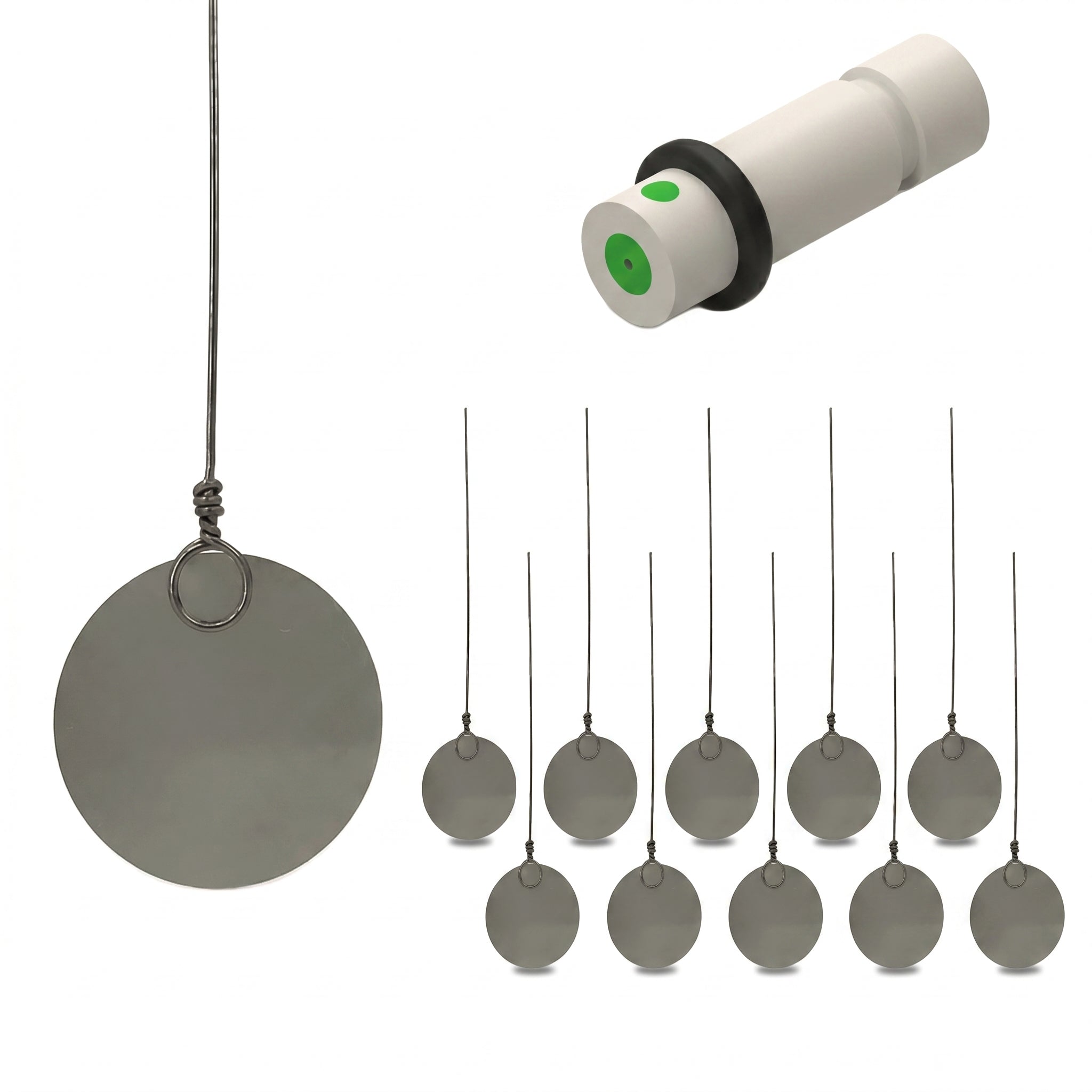 Current collector - Stainless Steel 316L foil with Tantalum clip and septum plug AI image