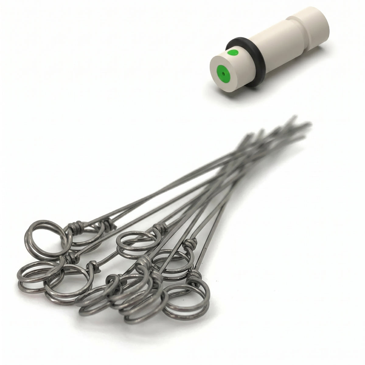 10 Pcs Of Tantalum Wire Clip With Septum Plug AI image