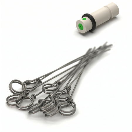10 Pcs Of Tantalum Wire Clip With Septum Plug AI image