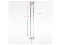 MSE PRO Ball Grinding Mouth Chromatography Column, φ32mm, Effective Length: 457mm, 2mm Aperture, 35/20