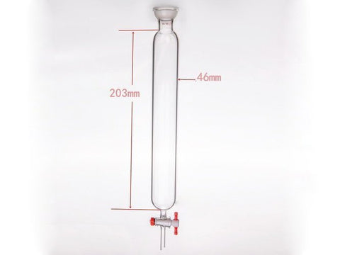 MSE PRO Ball Grinding Mouth Chromatography Column, φ46mm, Effective Length: 203mm, 2mm Aperture, 35/20 - MSE Supplies LLC