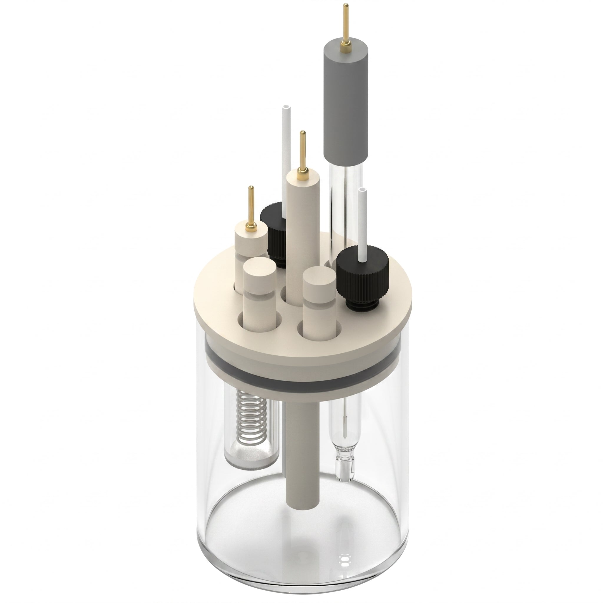 Two-Compartment Multiport Electrochemical Cell AI image