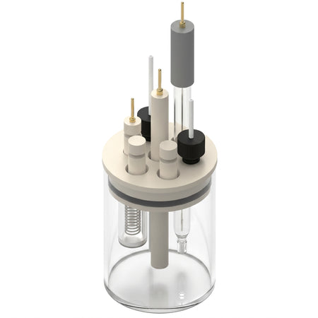 Two-Compartment Multiport Electrochemical Cell AI image