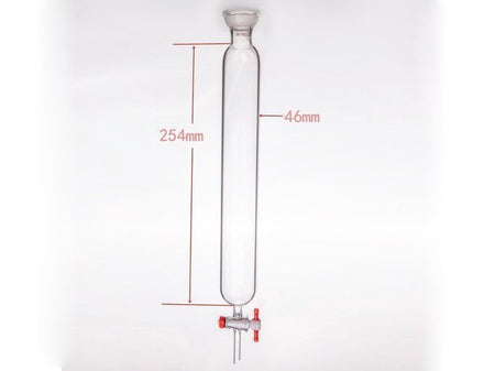 MSE PRO Ball Grinding Mouth Chromatography Column, φ46mm, Effective Length: 254mm, 2mm Aperture, 35/20