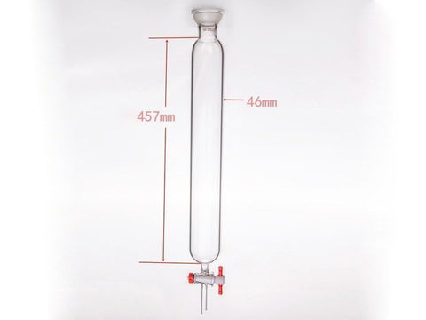MSE PRO Ball Grinding Mouth Chromatography Column, φ46mm, Effective Length: 457mm, 2mm Aperture, 35/20