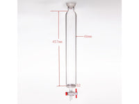 MSE PRO Grinding Mouth Chromatography Column with Sand Plate Ball, φ46mm, Effective Length: 457mm, 2mm Gate Aperture, 35/20