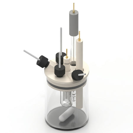 Two-Compartment Electrochemical Cell With Additional Inlet/Outlet AI image