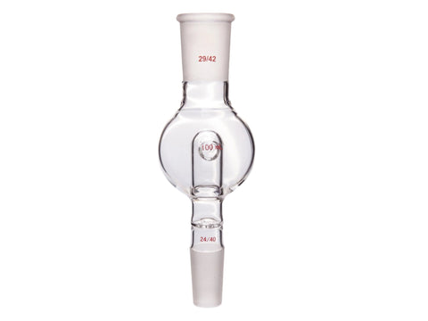 MSE PRO Splash-Proof Balls, Perforated Glass, Upper Mouth: 29/42, Lower Mouth: 24/40, 100mL - MSE Supplies LLC