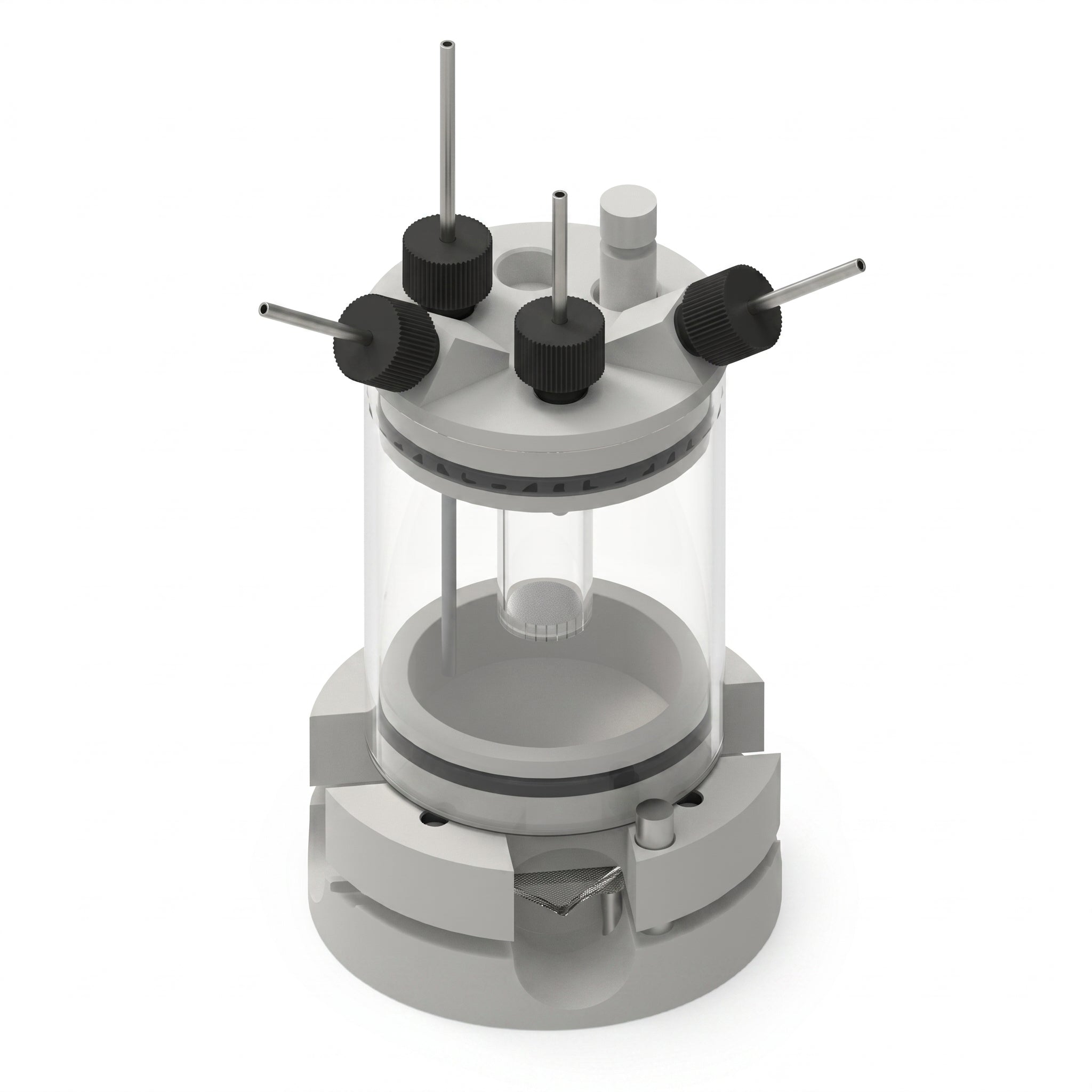 Two-Compartment Bottom Mount Electrochemical Cell 50 Ml AI image