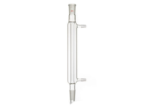 MSE PRO Straight Condenser, 24/40, Effective Length: 250mm, φ10mm Nozzle - MSE Supplies LLC