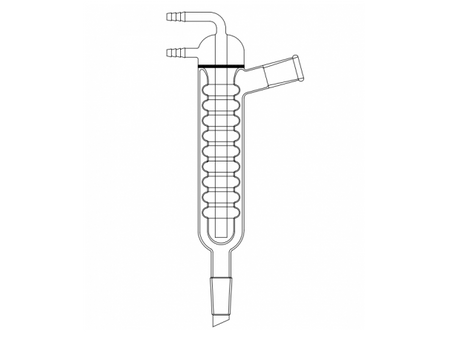 MSE PRO New Ball Cooling Core, High Efficiency Cooler, 24/40-24/40, Effective Length: 330mm, φ10mm Small Nozzle - MSE Supplies LLC