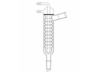 MSE PRO New Ball Cooling Core, High Efficiency Cooler, 24/40-24/40, Effective Length: 330mm, φ10mm Small Nozzle - MSE Supplies LLC