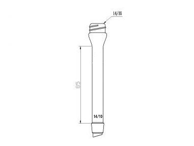 MSE PRO Micro Air Condenser, 14/10, 100mm