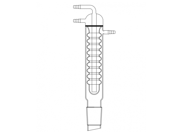 MSE PRO New Ball Cooling Core, High Efficiency Cooler, 24/40, Effective Length: 330mm, φ10mm Small Nozzle