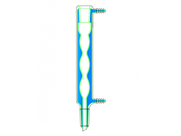MSE PRO Fully Jacketed Ball Condenser, 24/40, Effective Length: 250mm, φ10mm Nozzle
