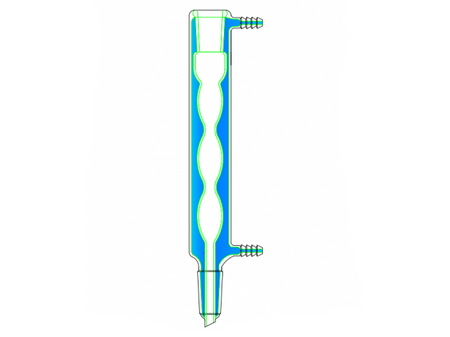 MSE PRO Fully Jacketed Ball Condenser, 24/40, Effective Length: 500mm, φ10mm Nozzle