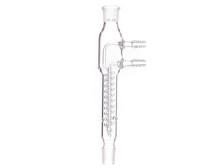 MSE PRO Snake Type Reflux Condenser, High Efficiency, 14/20, Interlayer Length 100mm, φ8mm Small Nozzle