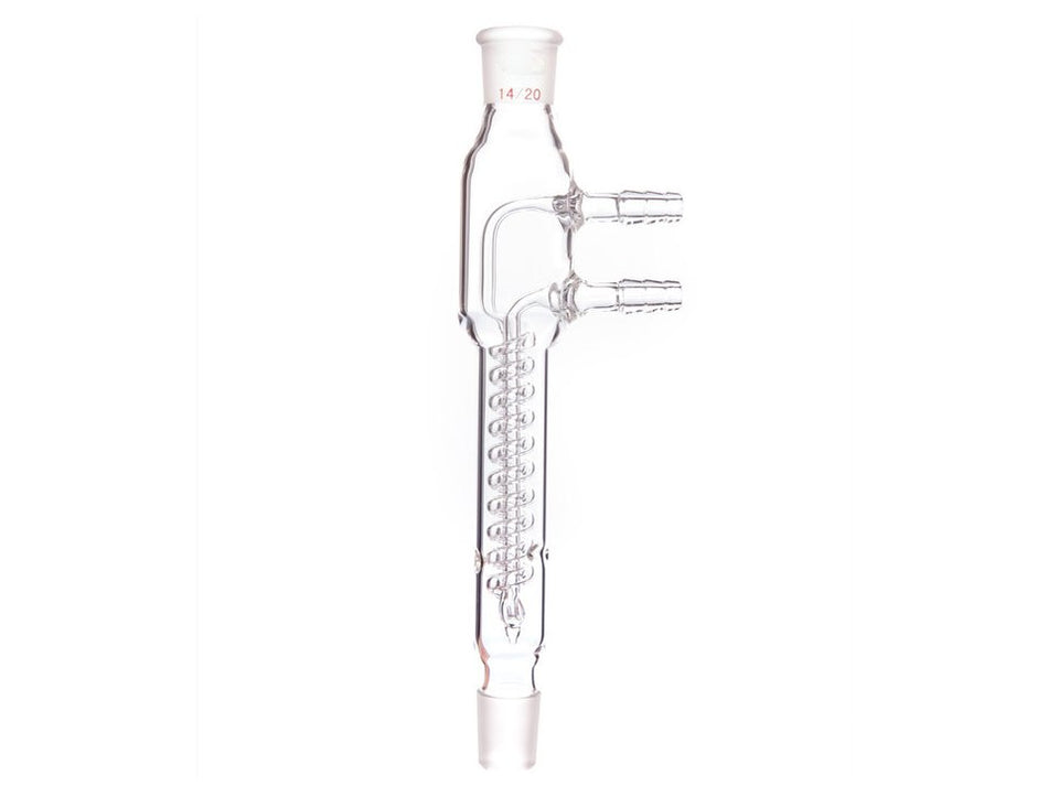 MSE PRO Snake Type Reflux Condenser, High Efficiency, 14/20, Interlayer Length 100mm, φ8mm Small Nozzle